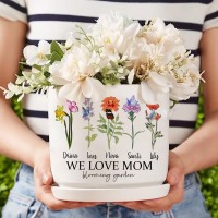 Personalized Grandma's Garden Birth Month Flower Pot Gift Ideas For Grandma Mother's Day