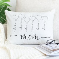 Custom Family Names Pillow For Mom Grandma Mother's Day