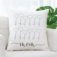 Custom Family Names Pillow For Mom Grandma Mother's Day